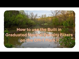 How to use the built in Graduated Neutral Density Filters on the OM-1 Mark II