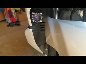PCX 150, Side fairings removal and atom ripper driving lights installed
