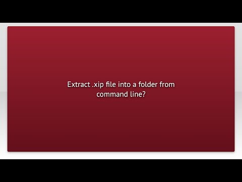 Extract .xip file into a folder from command line?