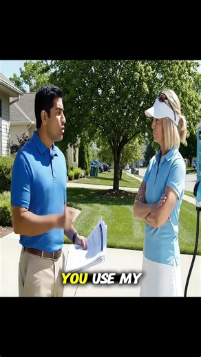 HOA Karen kept plugging Tesla into my solar grid, so I set the voltage to maximum and watched her... #stories #story #storytime #lawncare #fyp