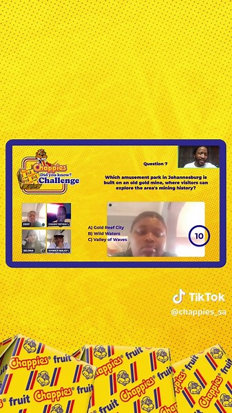 Join the Chappies DYK Challenge Live Quiz!