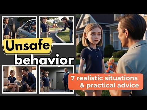 Unsafe behavior may from people we know & not always obvious | Kids safety | 7 practical scenarios