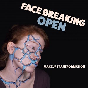 140K views · 2.9K reactions | *BREAKING POINT* Face cracking makeup transformation | Jo Steel | Facebook