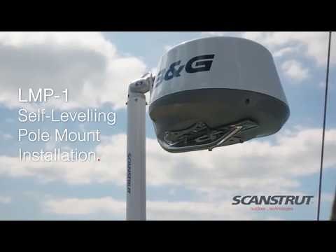 Scanstrut LMP-1 Self-Levelling Radar Pole Mount Installation