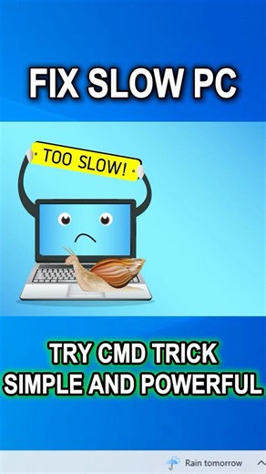 CMD Trick to Boost PC Performance in Seconds | Windows CMD Trick to Repair System Files #shorts