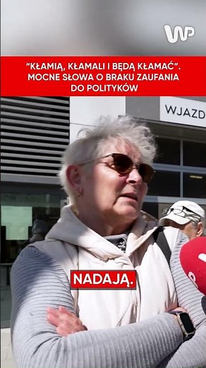 Senior woman disappointed with Polish political class: They are all unfit!