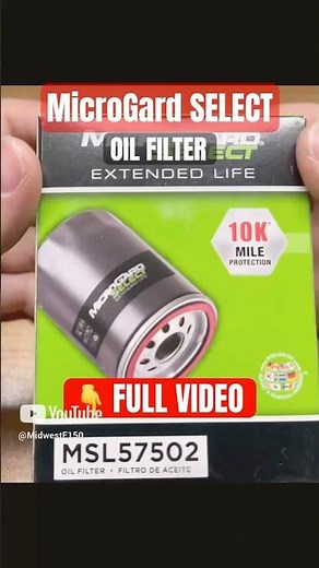 MicroGard SELECT Oil Filter (Inside) #oilchange #oreillyautoparts #premiumguard #microgard