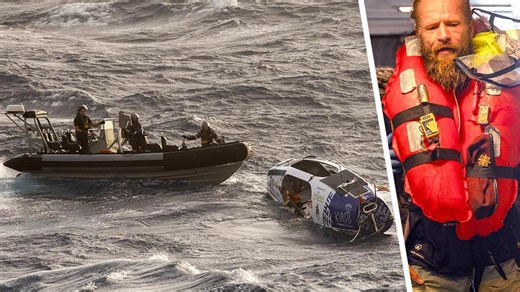 Golven van zeven meter hoog: Litouwse oceaanroeier gered uit storm voor Australische kust tijdens poging tot wereldrecord