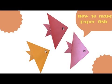 🌈 Paper Fish Making | Quick & Easy Craft Idea