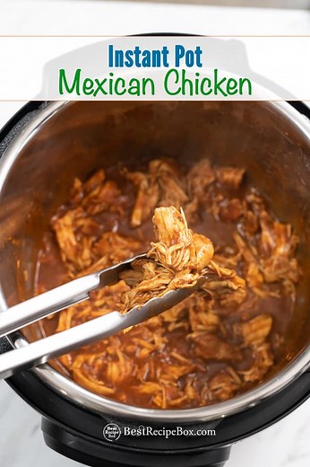 Easy Instant Pot Mexican Chicken Recipe PRESSURE COOKER | Best