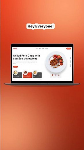Foodie Website Hero Section Design + Animation | Figma UI Tutorial | UI design #figma #webdesign