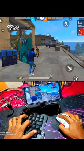 Free Fire Gameplay 😈 Keyboard Mouse #freefiremax #gaming