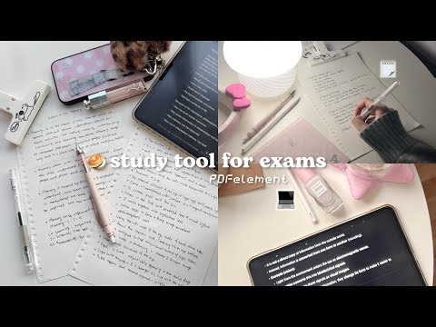 How i study for exam week 📑🥯 a great tool for effective studying ft. PDFelement