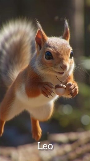 alone squirrel 🐿️#cartoon #squirrel #animation #baby #funny #love #lifeisbutadream