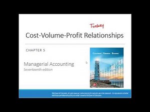 6. Cost-Volume-profit Relationships, Part 1
