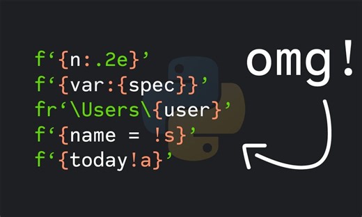 [双字] 再来5个实用的{Python}<字符串格式化>技巧