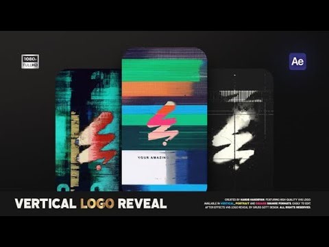 After Effects Template: Vertical Grunge Logo Reveal