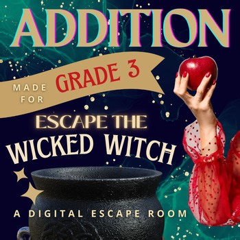 Halloween Addition Practice and Review Escape Room | 3rd Grade Digital Game
