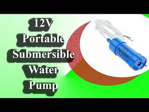 12V Portable Submersible Water Pump | Top Quality Small Elegant Pump Made in Germany by Comet