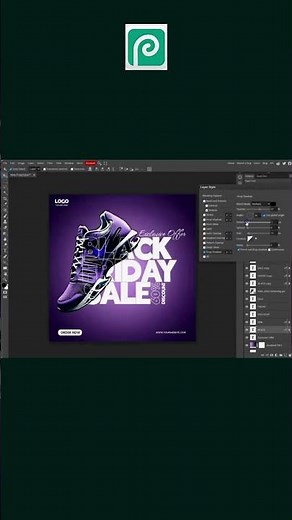 Super sale Black Friday social media banner template l Photopea Tutorial