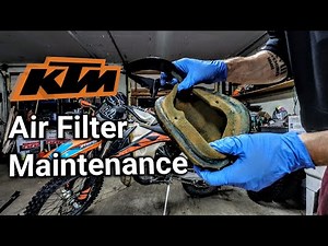 Dirt Bike Air Filter Maintenance KTM XCW