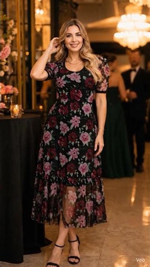 floral tulle maxi dress #dress #elegant #womensfashion