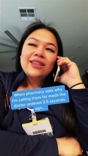 Why the Pharmacist blocks my number... 📞💅 #nursehumor #scrubs