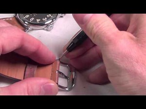 How to: Change out a spring bar buckle and a screw in buckle on your watch strap.