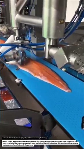 Automatic Fish Filleting Machine | High-Speed Salmon Processing Technology.