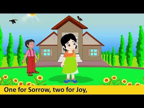 One For Sorrow Two For Joy - Animated Nursery Rhyme in English