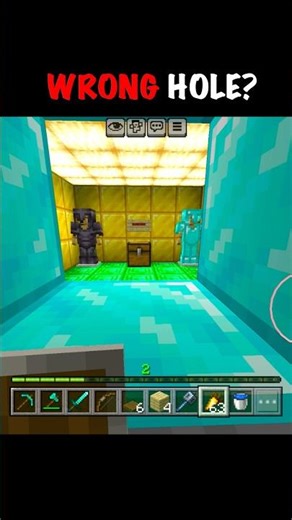 Mojang Wrong Hole🤯 #shorts #shortsfeed #trendingshorts #minecraftshorts #explore