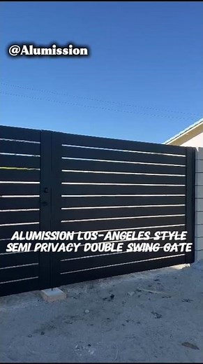 -Alumission double swing Gate| Aluminum fence and gate systems | Easy & Fast DIY installation.