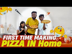 ಹೊಸ oven ಅಲ್ಲಿ First time pizza 🍕😍😂