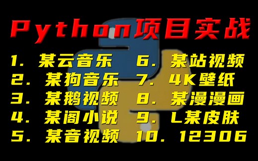 【Python】超实用十大Python爬虫项目案例教学，毕业设计、入职简历必备项目，手把手带你完成。（本视频中的案例仅作为技术分享，请勿模仿）