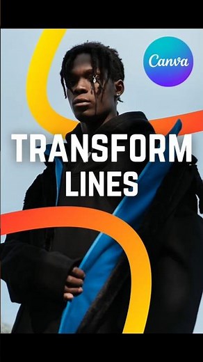 Canva Trick: Turn Lines into Gradient Curves 🔥