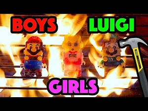 Reacting to Bored Smashing - LEGO MARIO, LUIGI AND PEACH