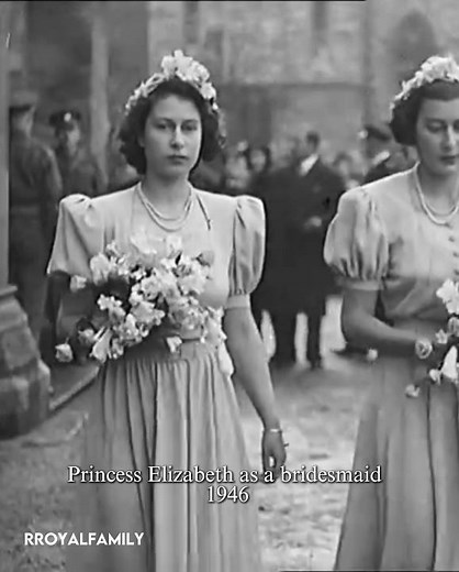 Our future Queen as a bridesmaid 🤍 #royalfamily #queenelizabeth #queenelizabethii #royalwedding