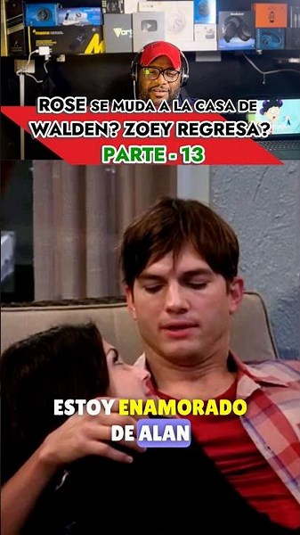 Walden le confiesa la verdad a rose sobre Alan? Serie dos hombres y medio #humor #comedia #series
