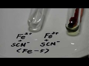 Fe5鉄イオンとチオシアン酸イオンの反応Fe2+,Fe3+ ＋ SCN-.MTS