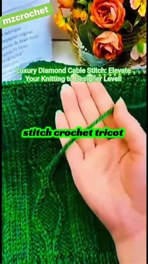 Luxury Diamond Cable Stitch: Elevate Your Knitting to Designer Level! #knitting #crochet