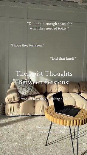 Between-session thoughts therapists don’t always say out loud… but absolutely feel. The emotional resets, the mental notes, the deep breaths, the tiny moments of grounding, it’s all part of the work. 懶 If today feels heavy, you’re not alone. Therapy is emotional labour, and you’re allowed to pause, reset, and refill your own cup. Comment NETWORK if you want to feel more supported in your work and surrounded by therapists who just get it. | The Therapist Network | Facebook