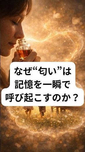 なぜ“匂い”は、記憶を一瞬で呼び起こすのか？#記憶#海馬#健康