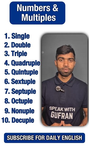 “Single to Decuple 🤯 | Numbers You Didn’t Know!” | ​Numbers and Multiples