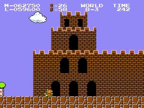 [TAS] NES Super Mario Bros. - Two Players Hack by SMBistic & Arbono in 04:54.715