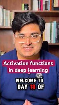 Activation Functions Explained | 30 Days of AI - Day 16
