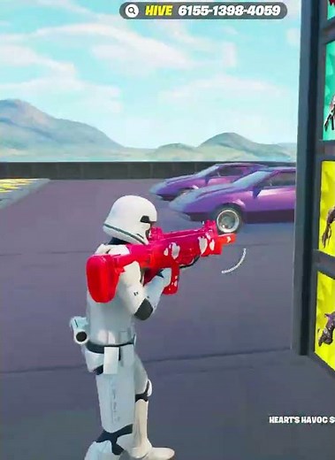 how to get the Heart assault rifle in Fortnite 1v1 with every gun