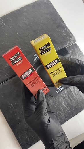 Mix Red & Yellow Power Pigments Drops for Vibrant Hair