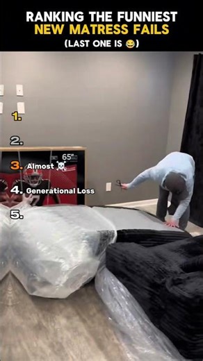 Ranking The Funniest New Mattress Fails (part 3) #funny #shortsfeed