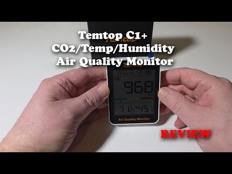 Temtop C1+ CO2 Temp Humidity Air Quality Monitor REVIEW