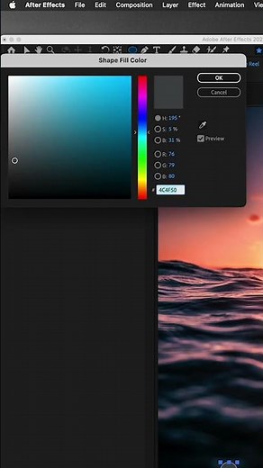 How To Create A Color Palette Effect X After Effects | Tutorial #shorts